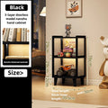Multi-functional Figure display cabinet Bookcase Acrylic transparent dustproof Lego blind box storage cabinet Oasis Select Black F