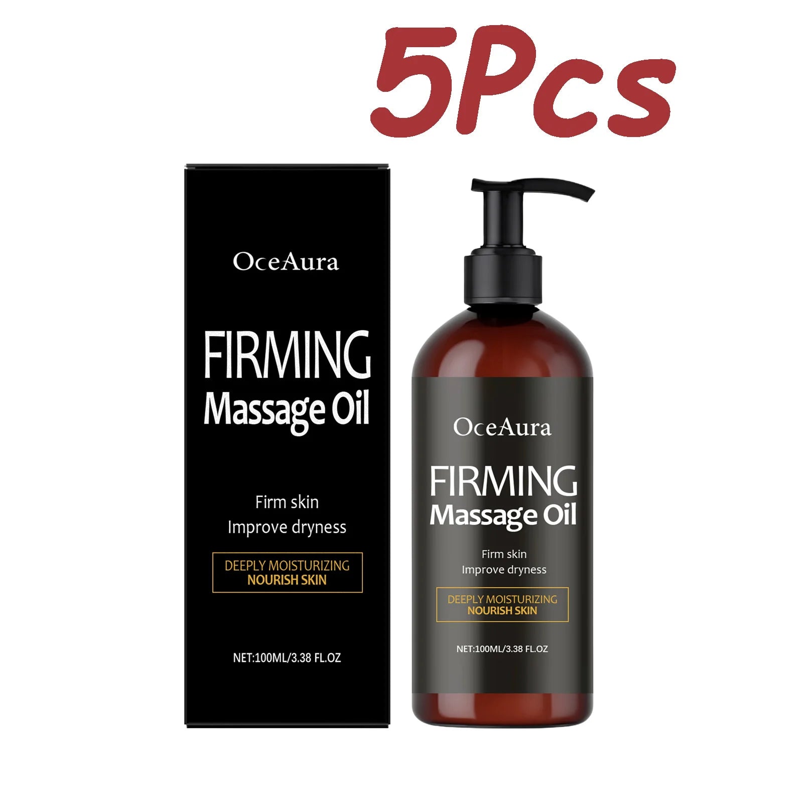 OceAura Body Firming Massage Oil – Moisturizing & Tightening Body Firming Oil Oasis Select 500ml Boxed