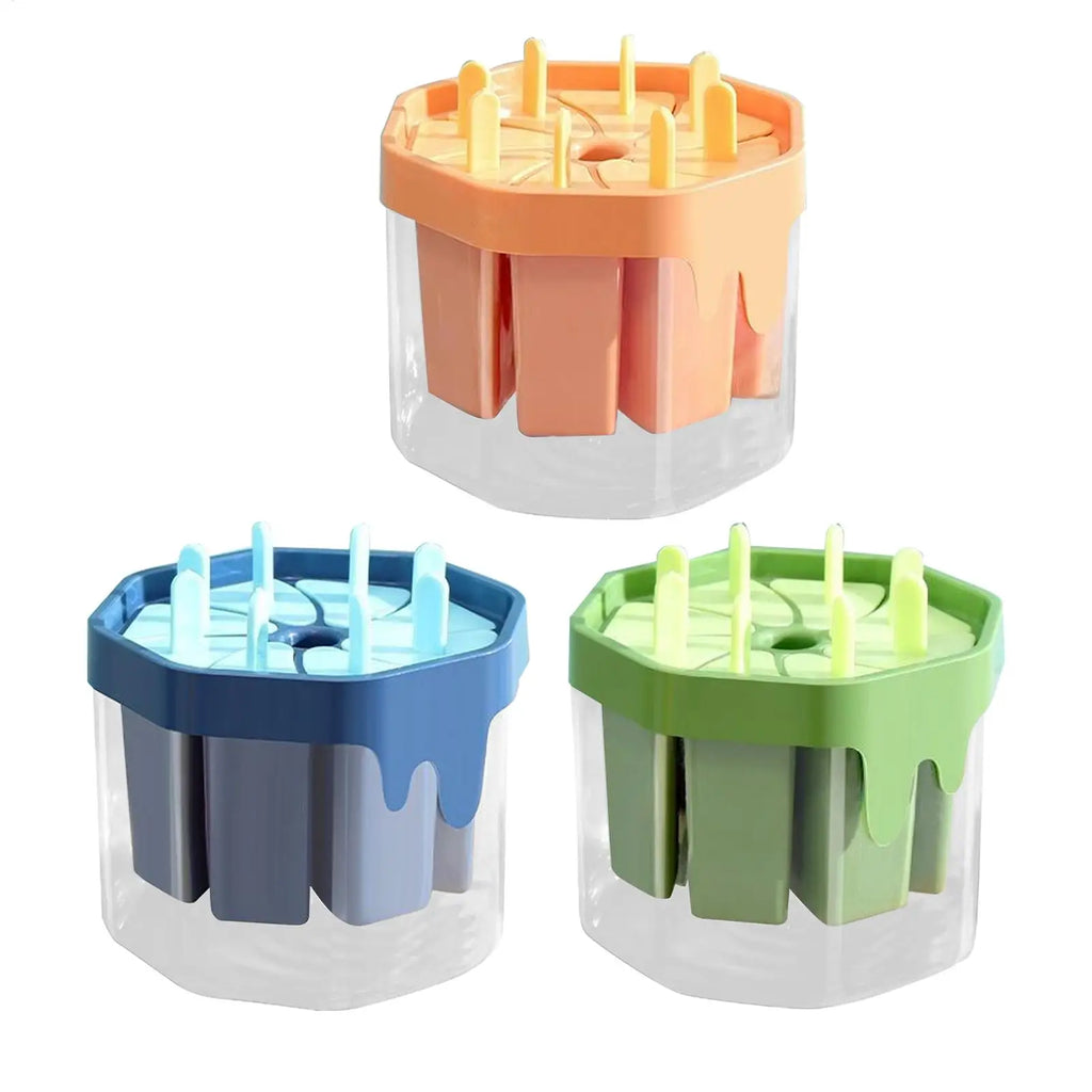 8-Cavity Silicone Popsicle Mold with Lid & Drip Tray