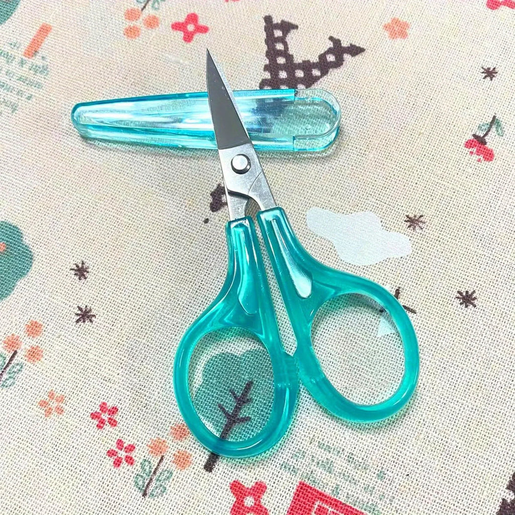 4pcs Sharp Detail Craft Scissors Set-Stainless Steel, Compact Design with Protective Cover for Sewing, Embroidery, Paper Cutting Oasis Select