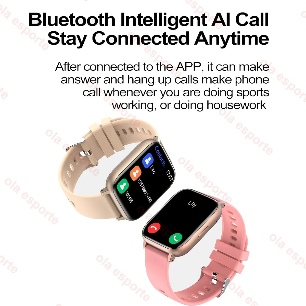 1.77" Smartwatch – Bluetooth Calls, Heart Rate & SpO2 Monitor