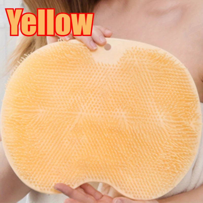 Foot Scrubbing Pad Bathroom Bath Brush Multifunctional Scrubbing Foot Massage Pad Non-slip Foot Pad Silicone Bath Brush Oasis Select YELLOW