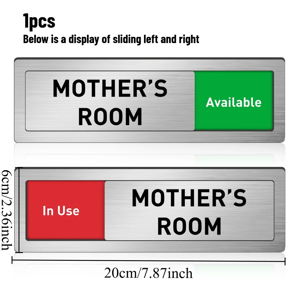 Office Room Sliding Status Sign Multi-function Adjustable Indicator Creative Decor Door Sticker for Meeting Room Decoration Oasis Select ZTP107 20x6cm