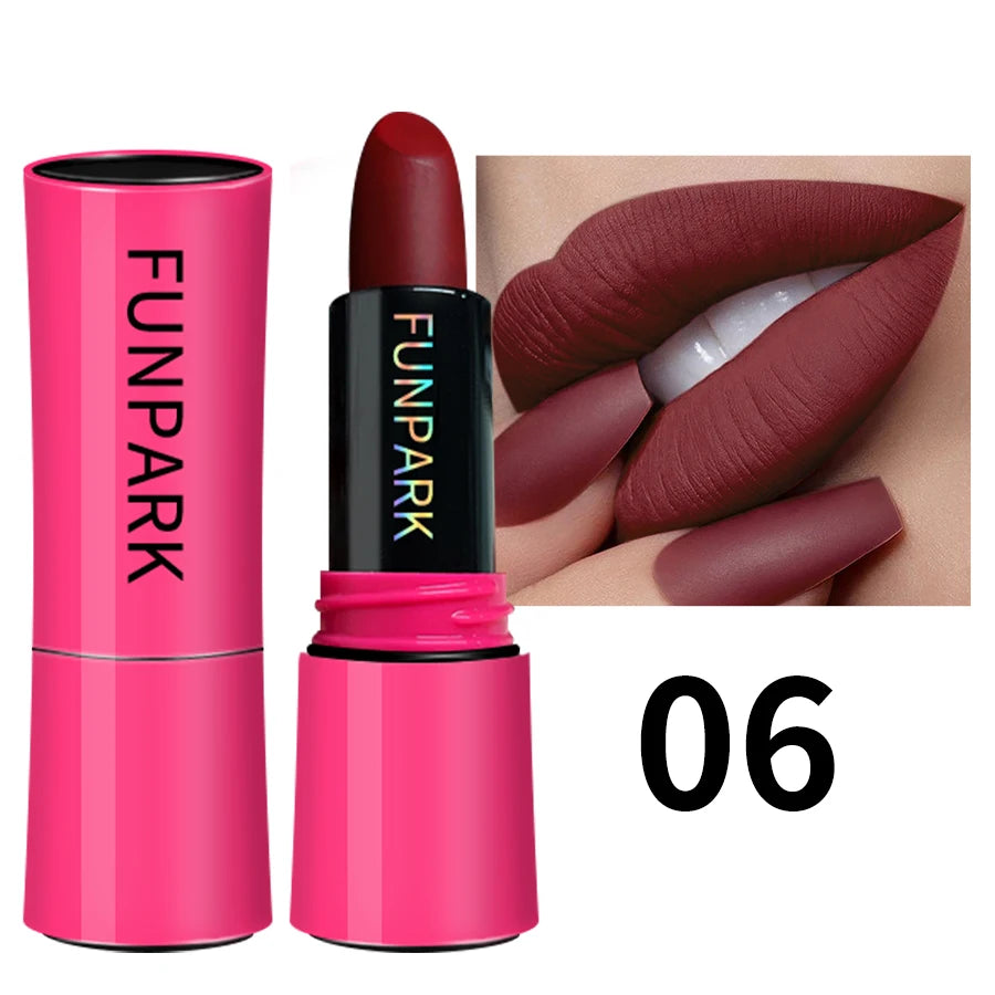 KAFURUX 25-Color Matte Lipstick – Waterproof Long-Lasting
