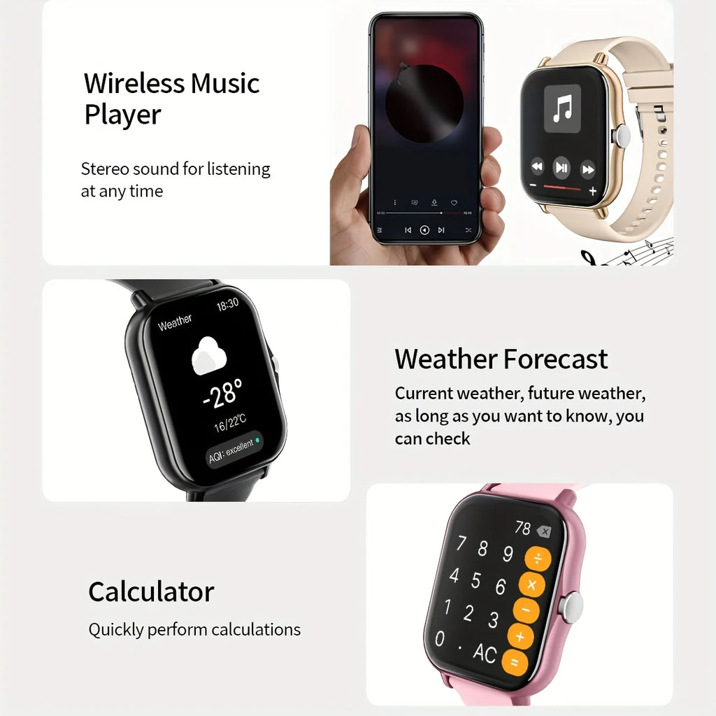 ERUN 1.83" Smart Watch – Calls, Fitness & Sleep Tracker