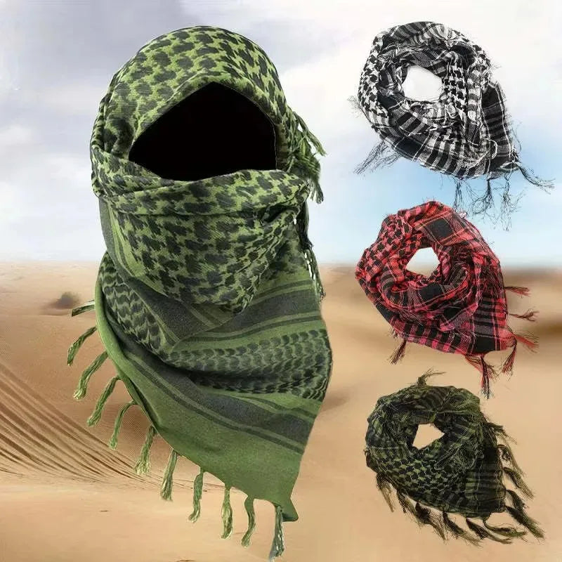 1/2/3Pcs Keffiyeh Tactical Desert Scarf Wrap Shemagh Head Neck Arab Scarf Keffiyeh Scarf Wrap For Men And Women Oasis Select