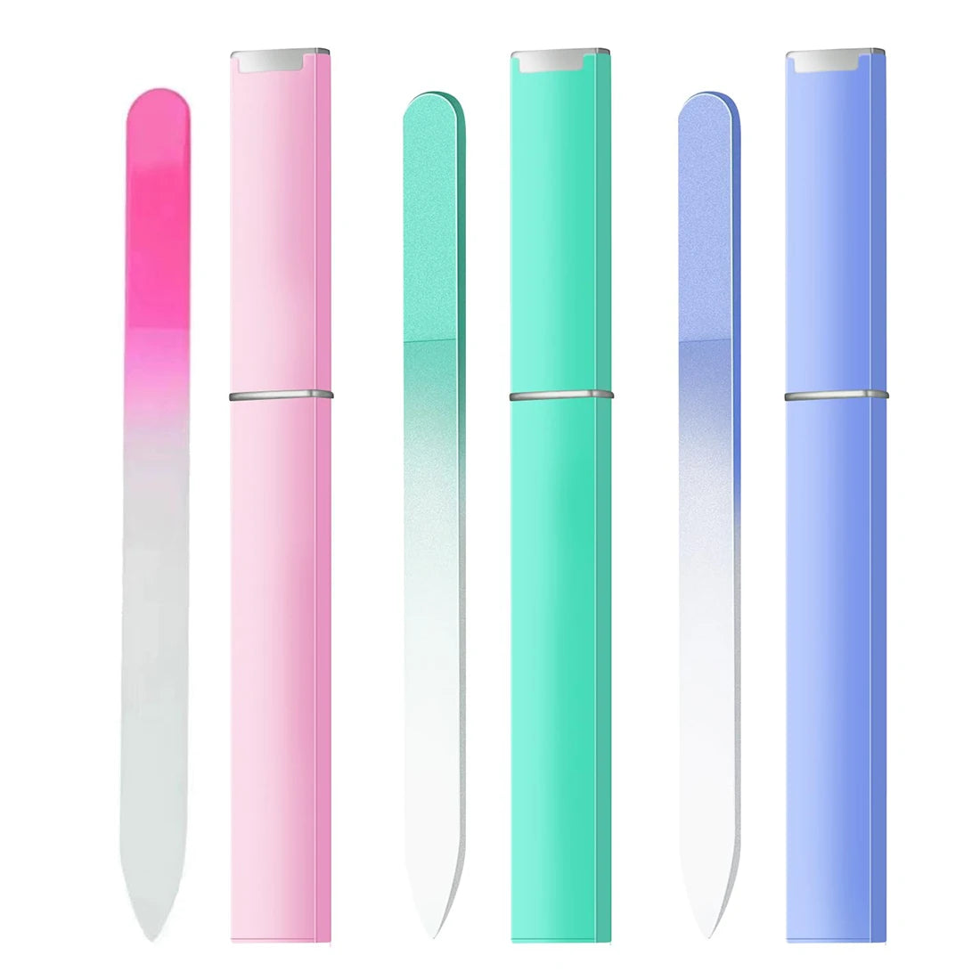 Glass Nail File Double-Sided Crystal Nail File with Case Glass Nail File Oasis Select
