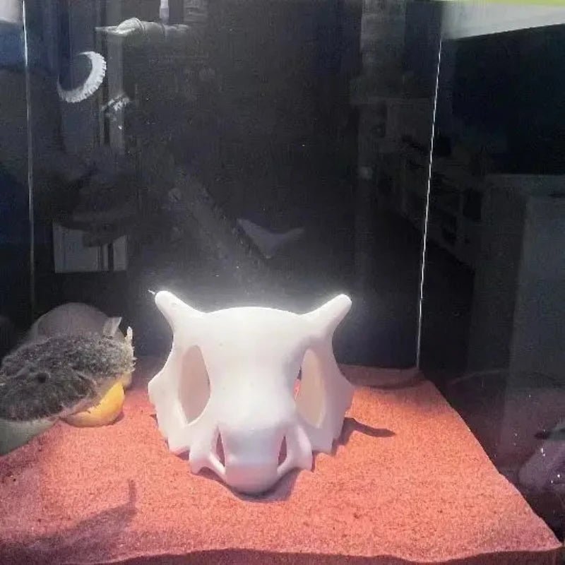 Fish Tank Oranament Aquarium Decor 3D Printed Anime Style Skull Reptile Hideouts for Terrarium Habitat 100% Safe Home Decoration Oasis Select