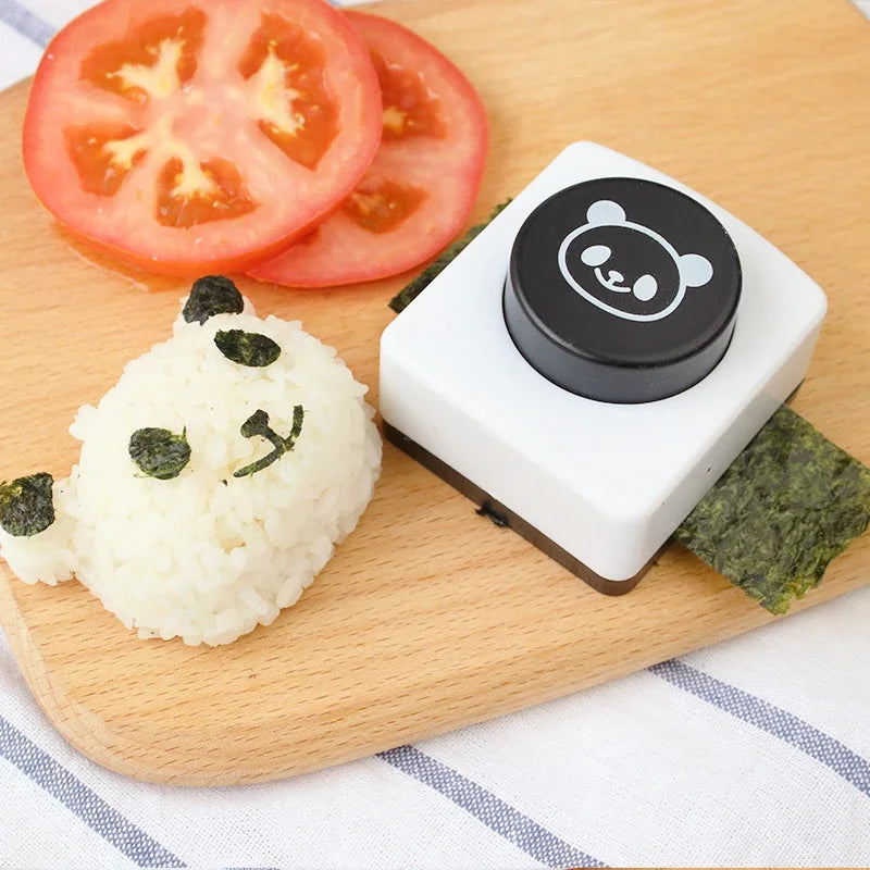 Panda Sushi Mold Set – Rice Ball & Nori Cutter for Kids Sushi Mold Kit Oasis Select