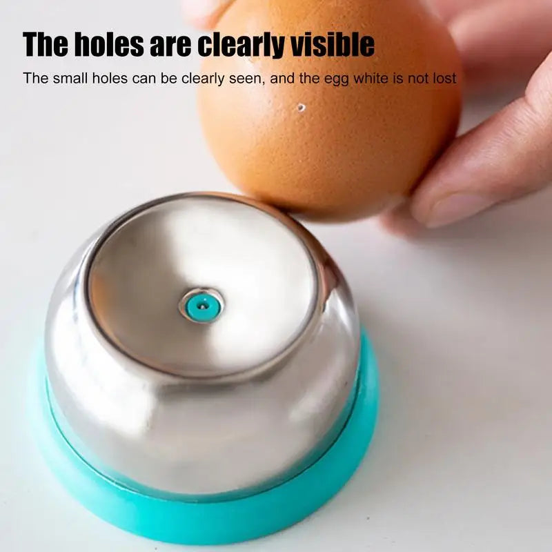 Stainless Steel Egg Piercer Egg Hole Punch Shell Remover Shell Egg Hole Poker Peeler Fast Egg Piercing Tool to Easily Peel Eggs Oasis Select