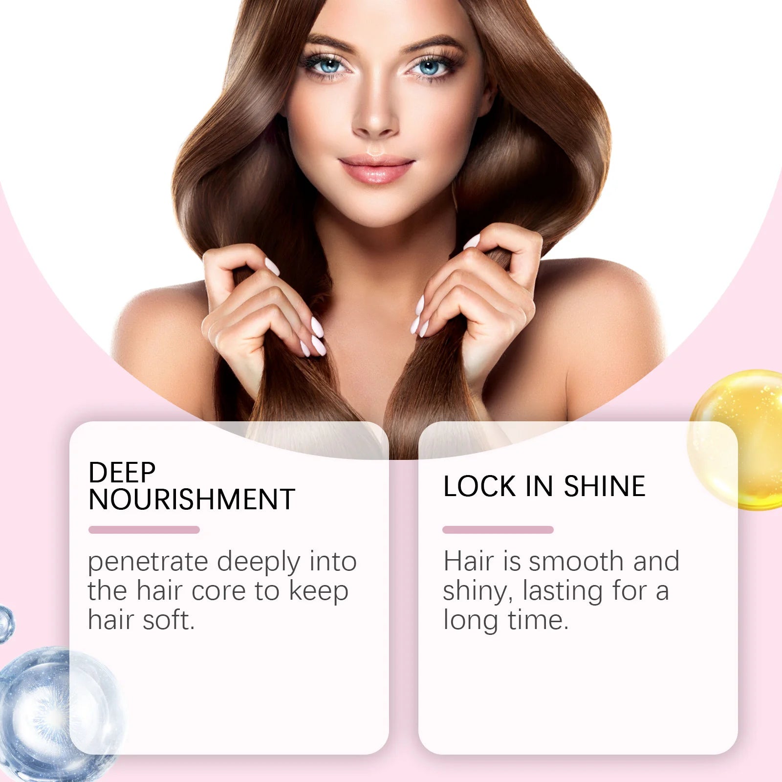 Repair Hair Mask For Frizzy Damaged Hair Care Relieve Dry Split Hair Lasting Smooth Glossy Deep Nourishing Hair Conditioner 100m Oasis Select