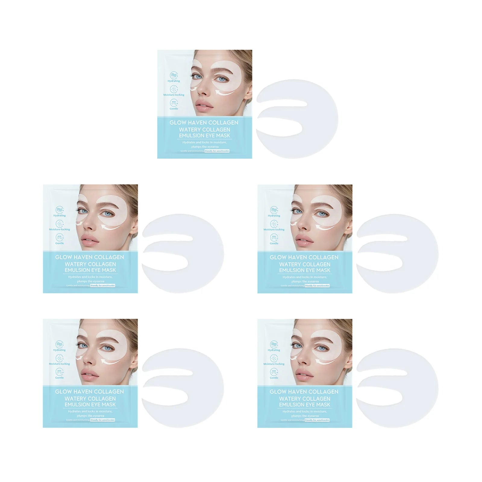 Hoygi Collagen Under Eye Patches – Anti-Wrinkle & Dark Circles Under Eye Mask Oasis Select 5Pcs