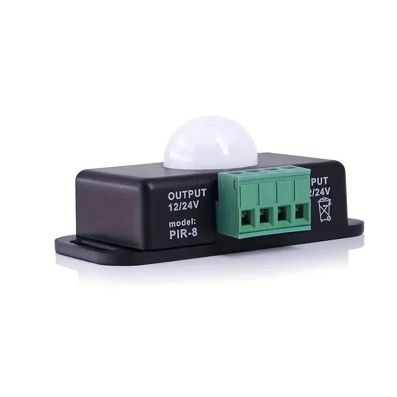 DC 12V-24V PIR Motion Sensor Switch for LED Strip Lights PIR Motion Sensor Switch Oasis Select Black