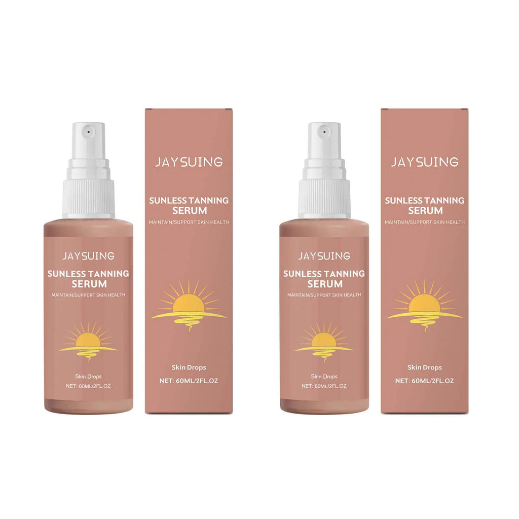 Herbal Self Tanning Essence Spray Sunless Tanning Enhance Skin Melanin Liquid Bronzer Natural Tanner For Body Face Nourishing Oasis Select 2 x 60ml Boxed