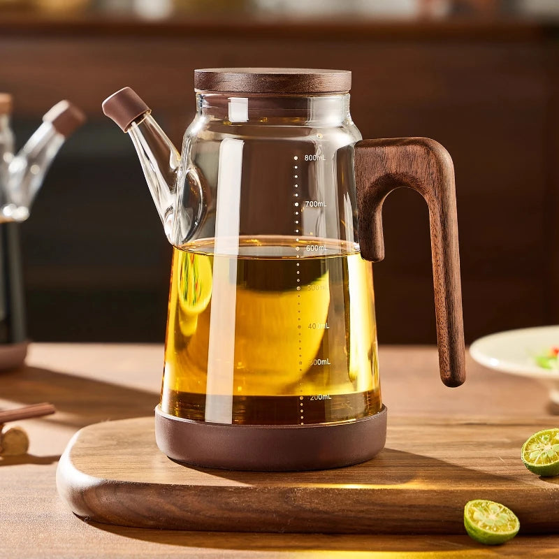 Walnut Oil Pot Kitchen Household No Oil Hanging Food Grade High Borosilicate All Glass Jar Pot Kitchen Storage Supplies Oasis Select