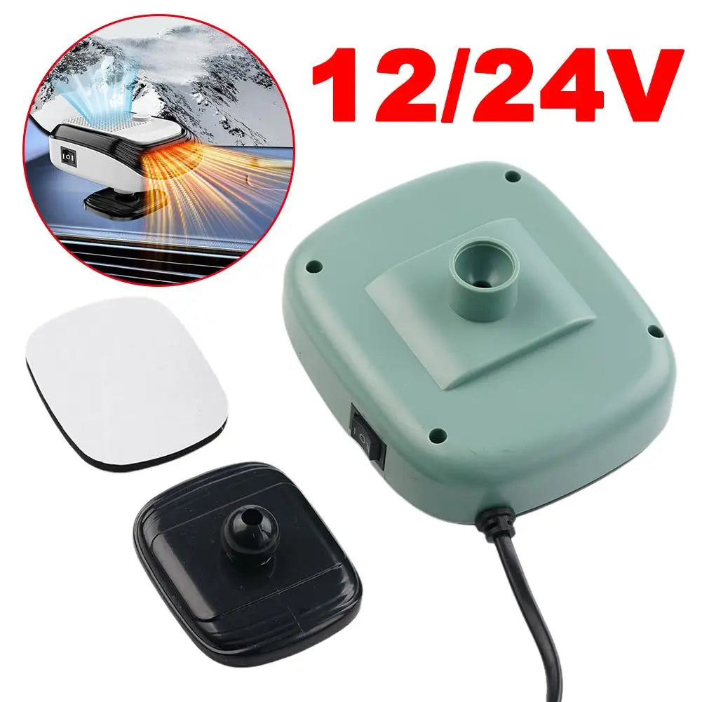 Car Winter Fast Heating 120w Electric Heated Fan Auto Windshield Defogging Heating Cooling Truck RV SUV Travel Camper Tools Oasis Select