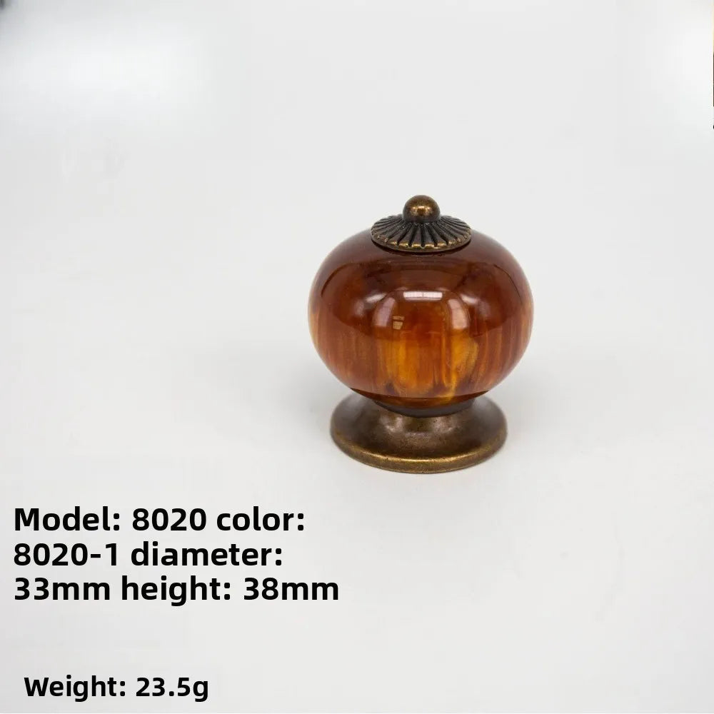 2pcs Vintage Furniture Handle Door Knobs Drawer Cupboard Pull Handle Pumpkin Oasis Select 2 PCS A