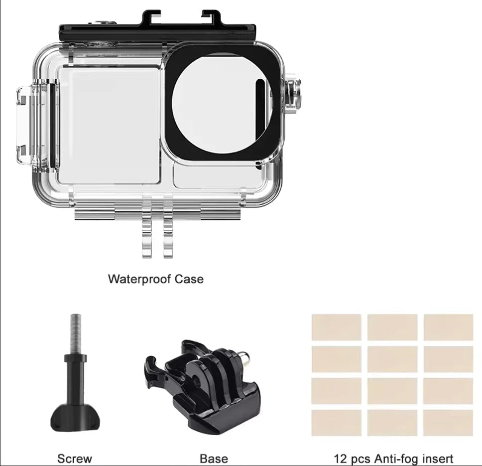 DJI OSMO Action 5 Pro/4/3 Waterproof Housing Case 40M + Filters