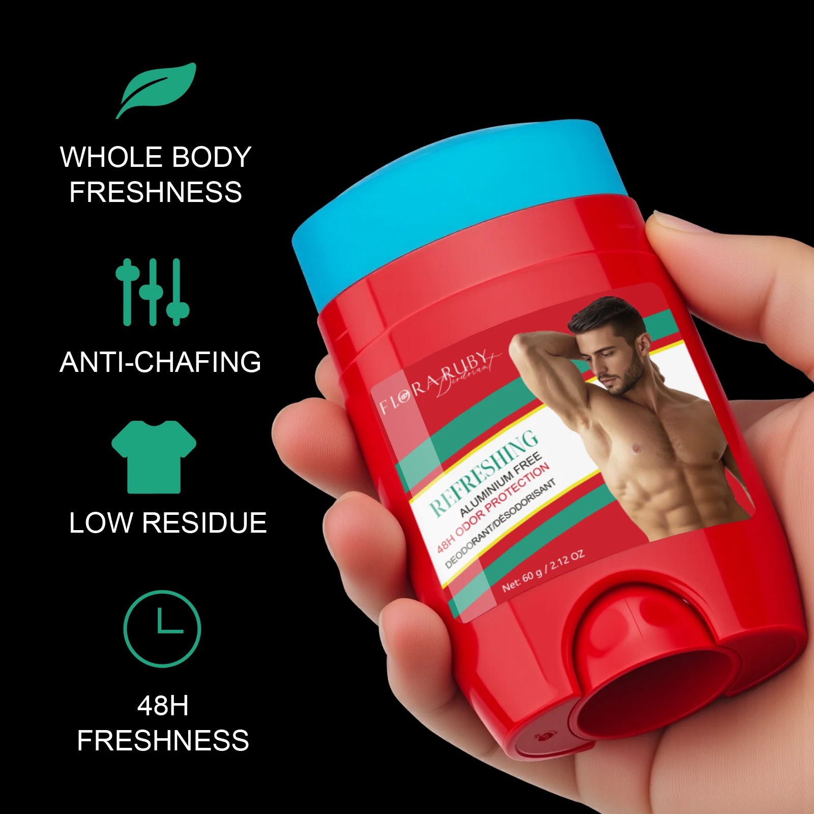 Old Spice Deodorant Men Aluminum Free，Refreshing Sweat Defense & Odor Protection，48Hours High Endurance，Portable Deodorants Oasis Select