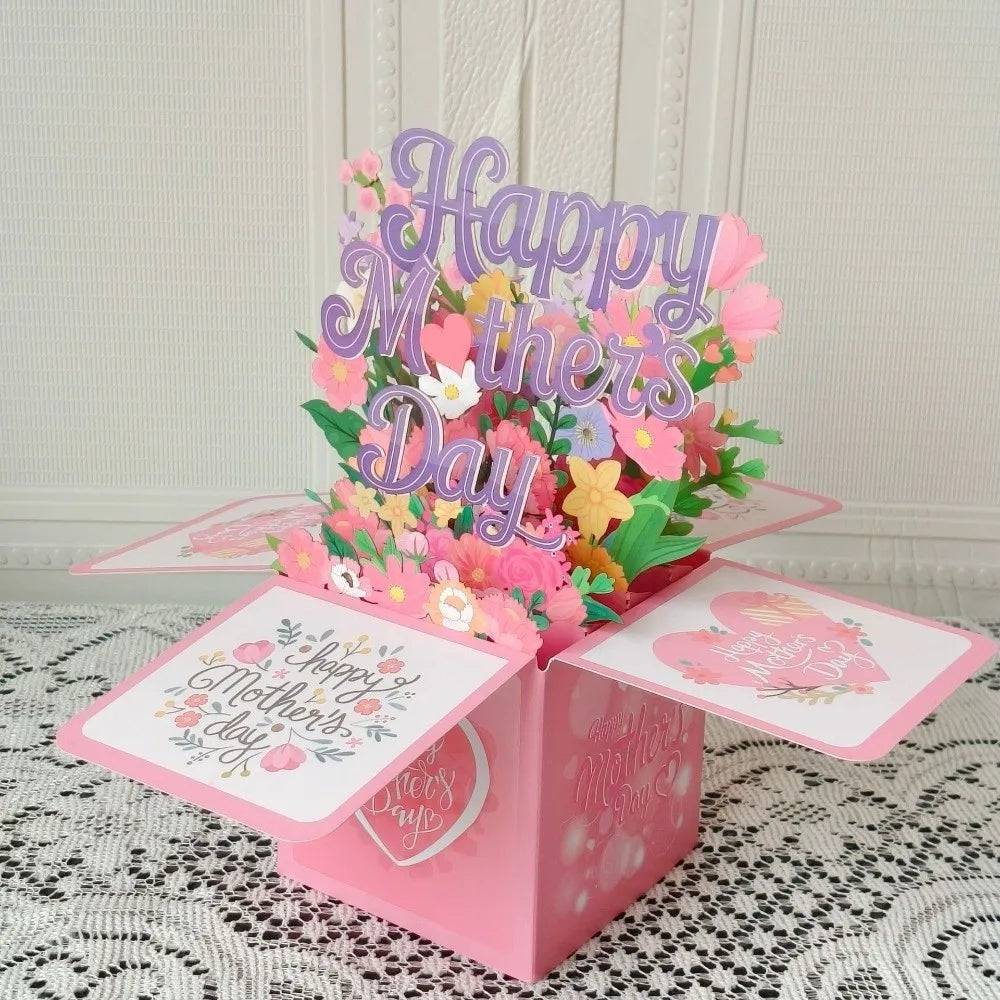 Sweet Floral Mother's Day Card | Cardstock Gratitude Postcard