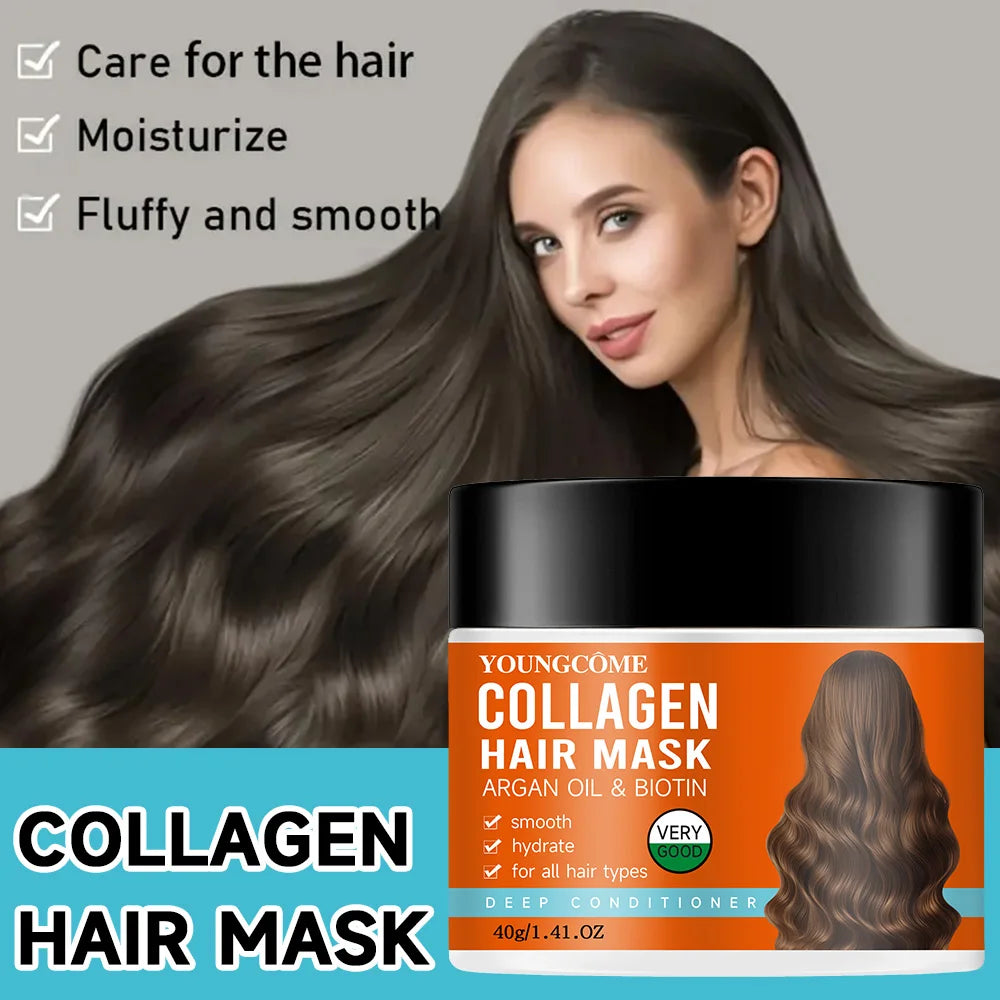 YOUNGCOME Collagen & Argan Oil Hair Mask – Deep Repair 70g