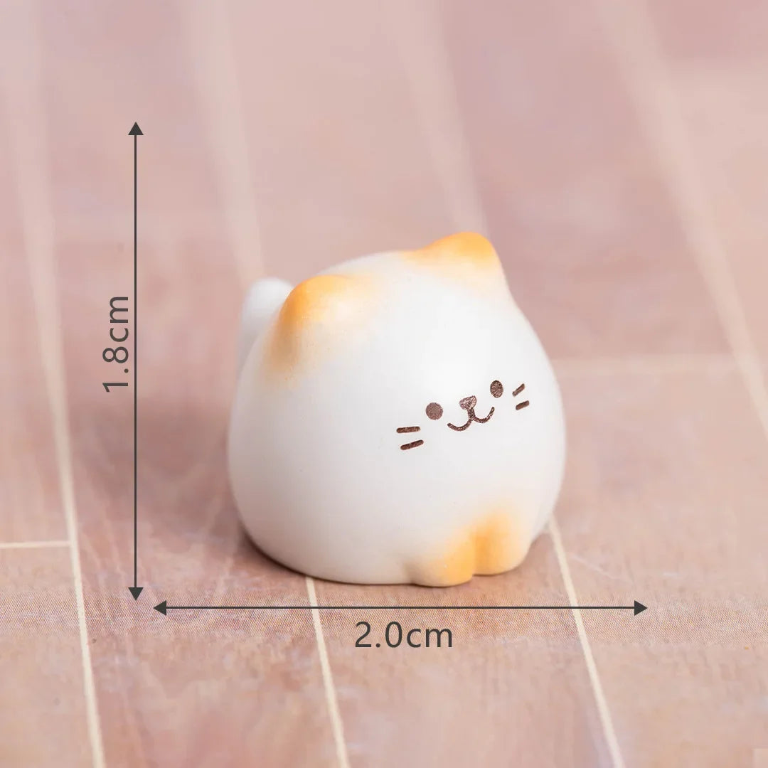 Mini Cats Ornament Fairy Garden Kitten Statue Gift Kids Children Baby Room Decoration Toys Miniature Figurines Home Decor Oasis Select Style6 Kitten s family