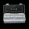41mm Transparent 60 Coin Holder Round Coin Capsule Storage Container for Collectibles Medals Collection Organizer Supplies Oasis Select 20