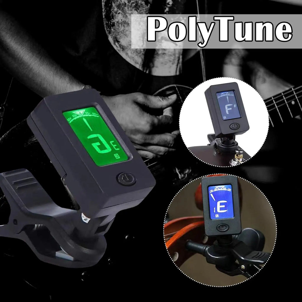 Professional Clip-On 360 Degree Acoustic Guitar Tuner LCD Screen Electric Digital Tuner For Acoustic Guitar Ukulele Accessories Oasis Select