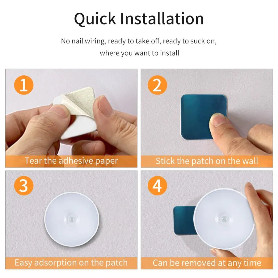 Rechargeable LED Motion Sensor Night Light | Cabinet & Closet Motion Sensor Night Light Oasis Select