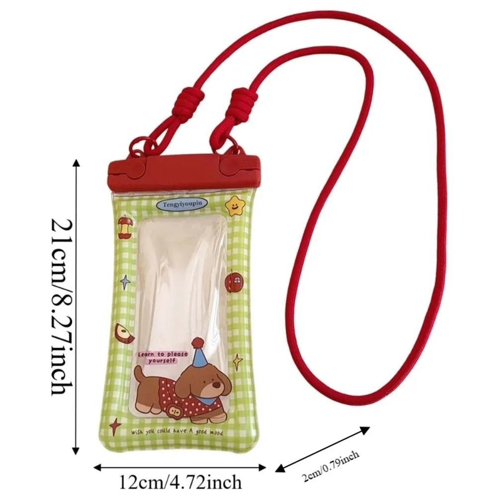 Adjustable Strap Waterproof Phone Pouch Lightweight Sealed Crossbody Dry Bag Large Capacity Solid Color PVC Storage Pack Oasis Select