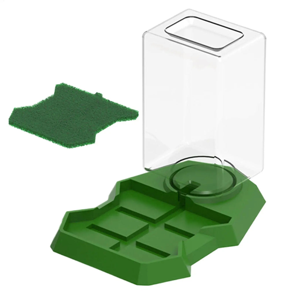 Reptile Water Dispenser Reptile Water Dish Bowl Anti-slip Large Capacity Turtle Feeders Waterer For Snake Terrarium Tank Oasis Select