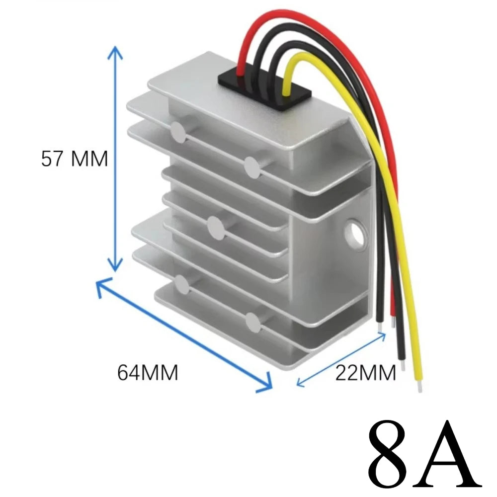 9-36V to 12V 13.8V/15V/19V 20V/24V Power Supply Regulator Module 5A-30A Car Voltage Regulator DC-DC Buck-Boost Waterproof Oasis Select 8A 10-36V 12V