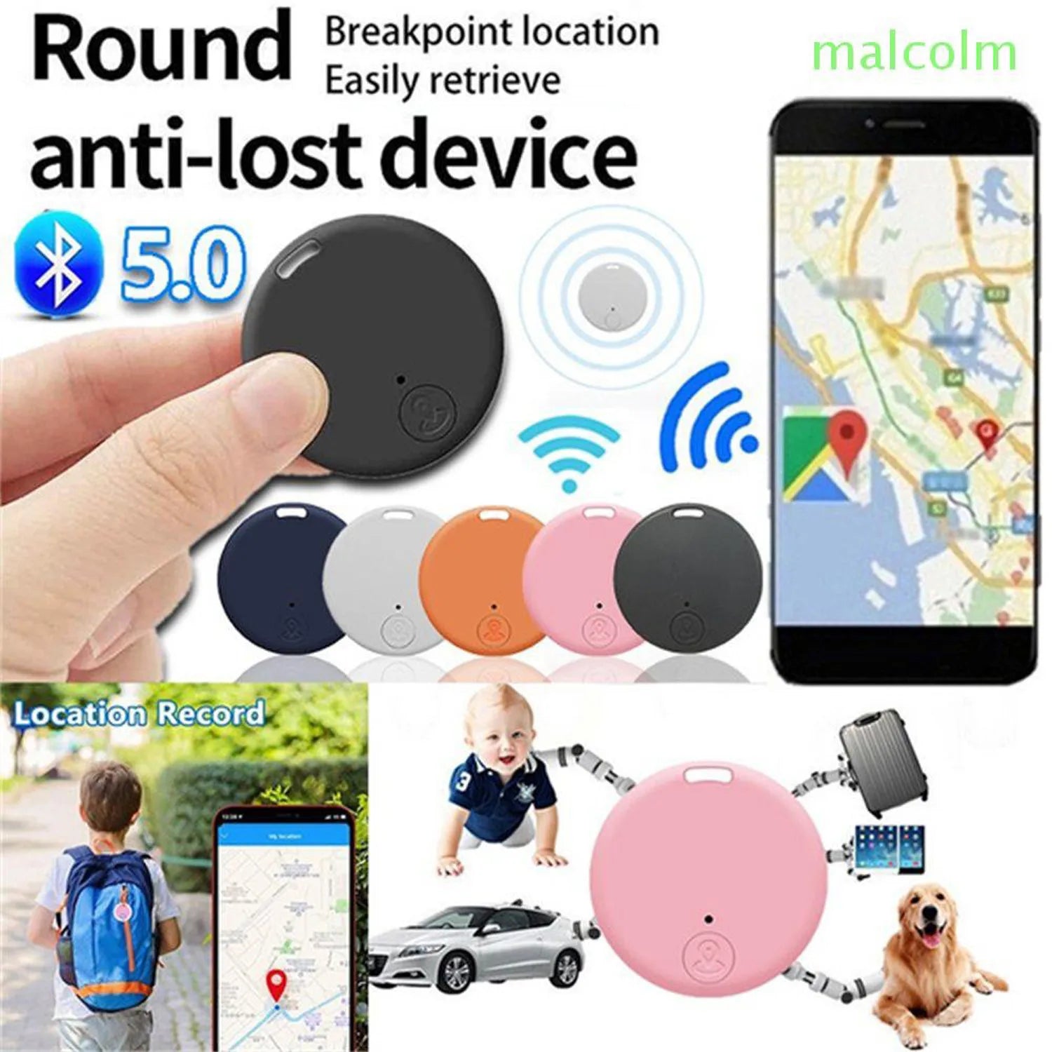 Bluetooth 5.0 Mini Anti-Lost Tracker – Keys, Pets & Kids Bluetooth GPS Tracker Oasis Select