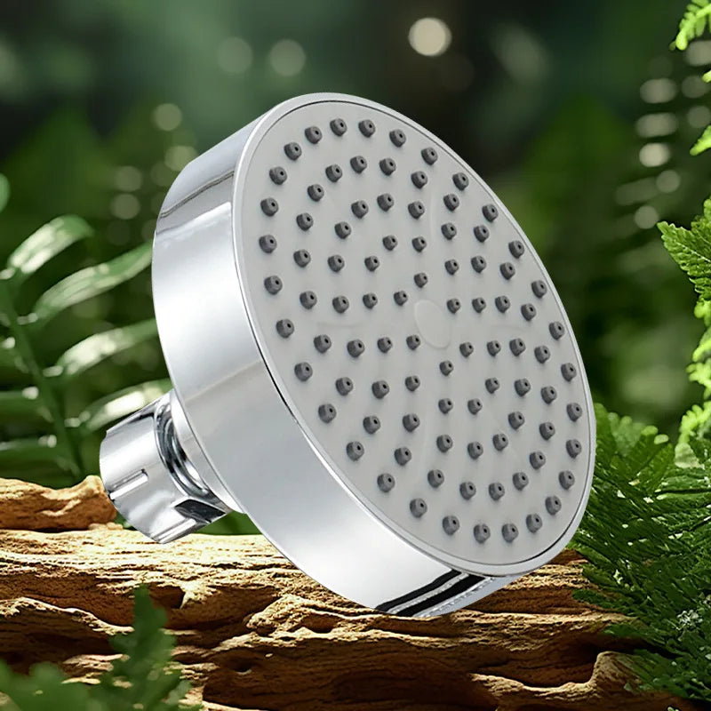 New High Pressure Black Shower Head Sprayer Adjustable Rainfall Wall Mounted Bathroom Fixture Faucet Bathroom Accessories Oasis Select Silver