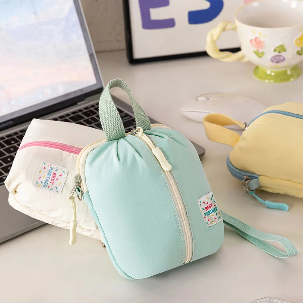 Macaron Mini Travel Bag – Portable Makeup & Cosmetics Organizer