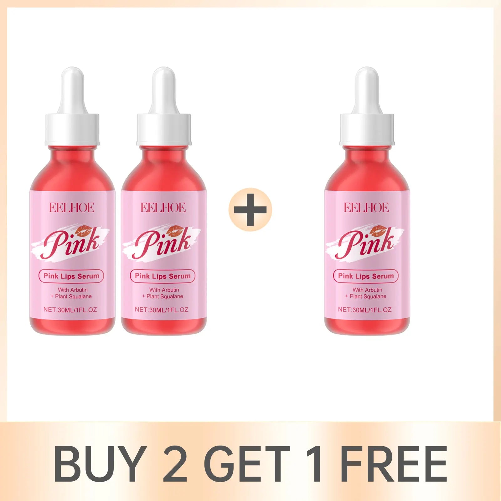 EELHOE Pink Lip Care Serum – Hydrating & Brightening 30ml Lip Care Serum Oasis Select Buy 2 Get 1 Free