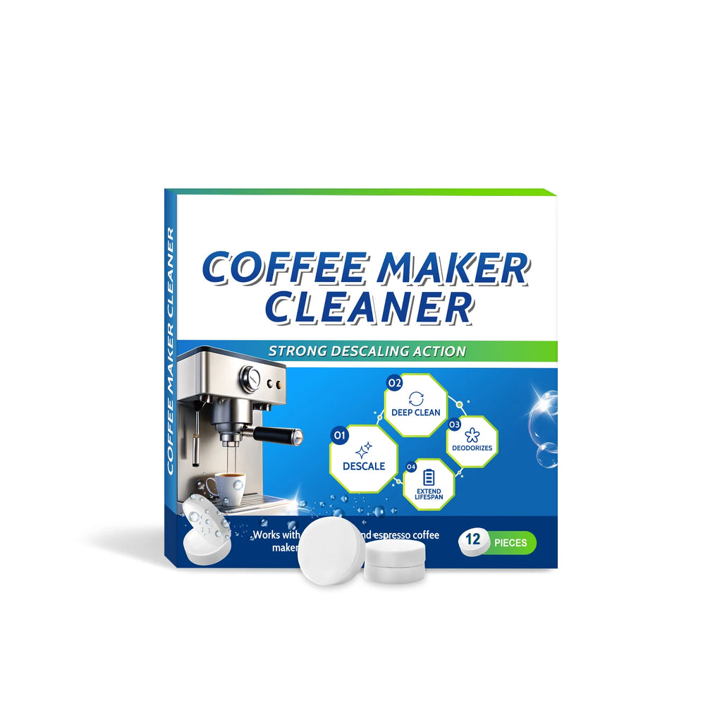 Coffee Machine Cleaner Gentle Cleaning Coffee Machine Remove Pipe Grease,Scale and Residue Coffee Machine Cleaning Tablets 12PCS Oasis Select 12pcs boxed