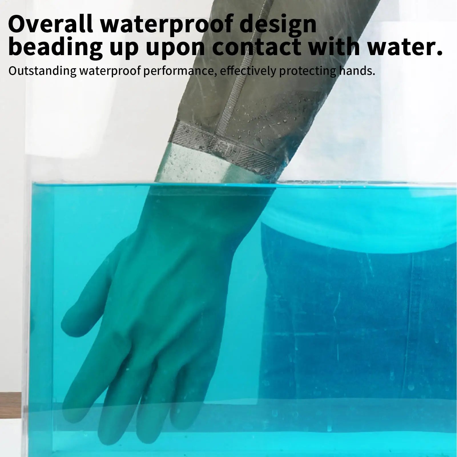 Long Rubber Cleaning Gloves – Waterproof Dishwashing & Garden