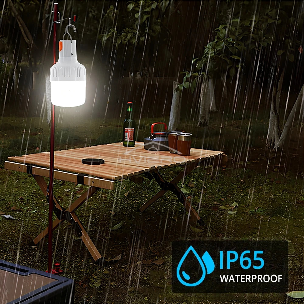 USB Rechargeable LED Camping Bulb | Portable Hanging Tent Lamp
