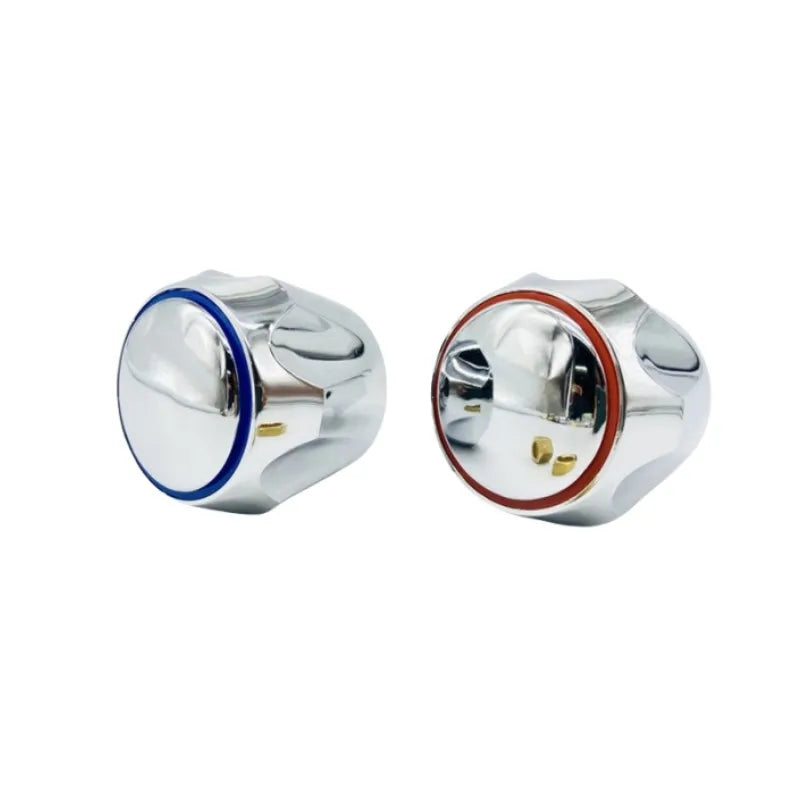 2PCS Hot Cold Faucet Handle Knob Universal Tap Top Head Cover Sink Grips Switch Kitchen Bathroom Faucet Replacement Accessories Oasis Select