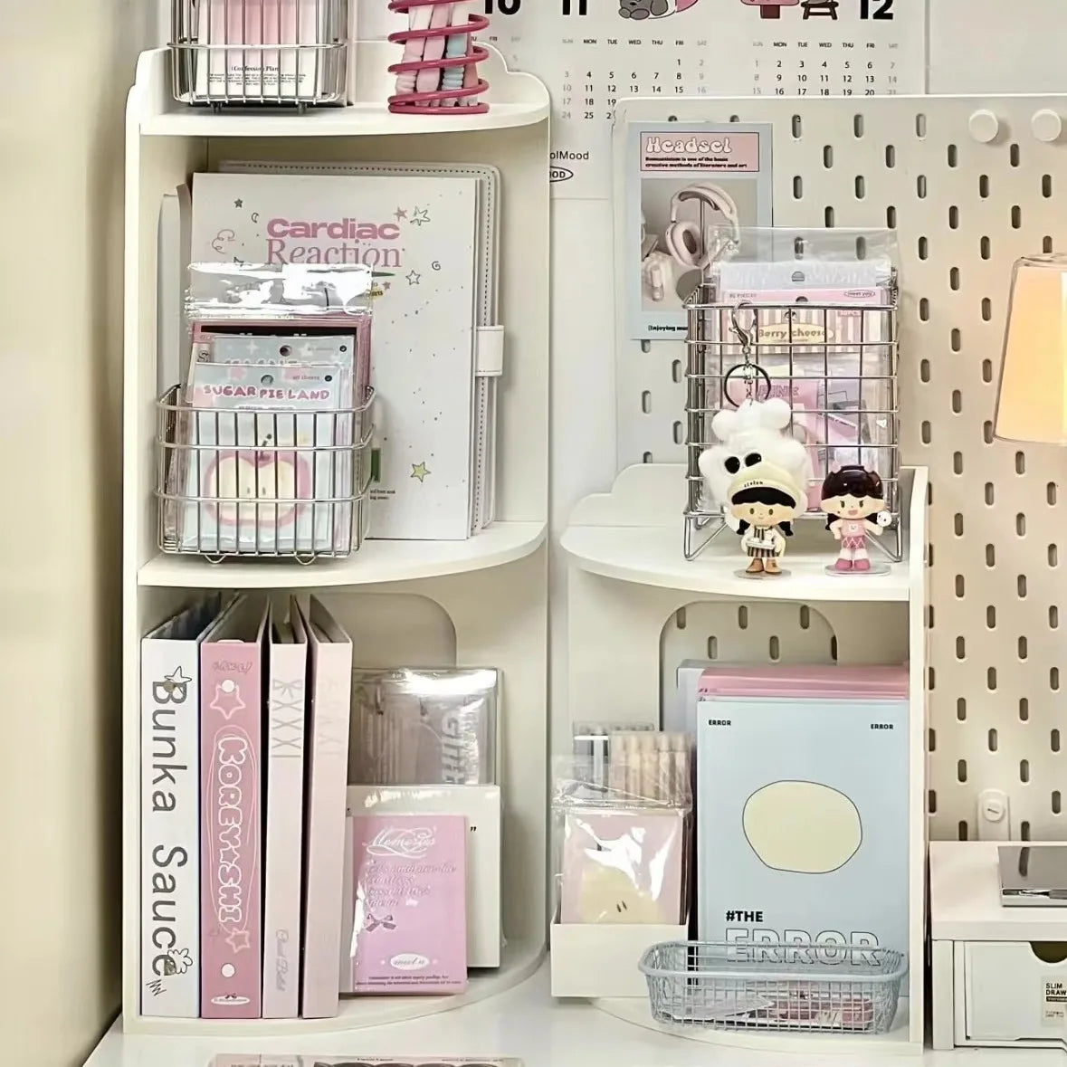 Corner Wall Shelf Storage Cabinet – 2 & 3 Tier Desk Organizer