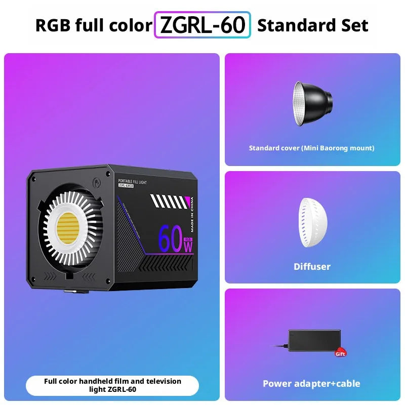 SHINEKNOT RGB COB Fill Light | Portable Handheld Photography Lamp