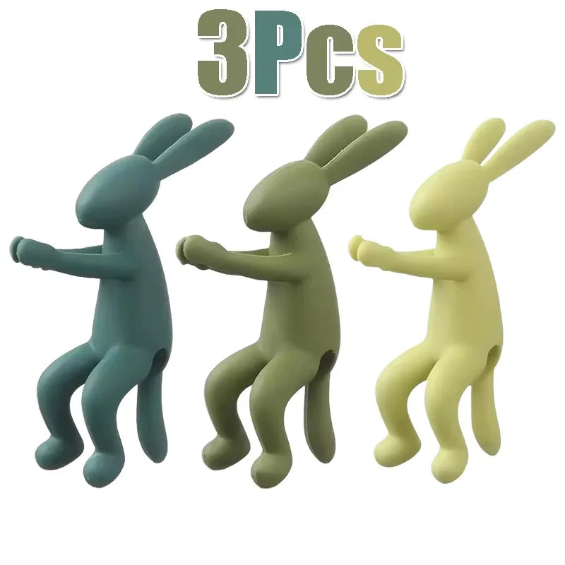 Plant Cutting Holder for Sprouts Stems and Shoots Plant Propagation Buddy Rabbit Shaped Plant Stem Support for Vase Plants Oasis Select 3 PCS