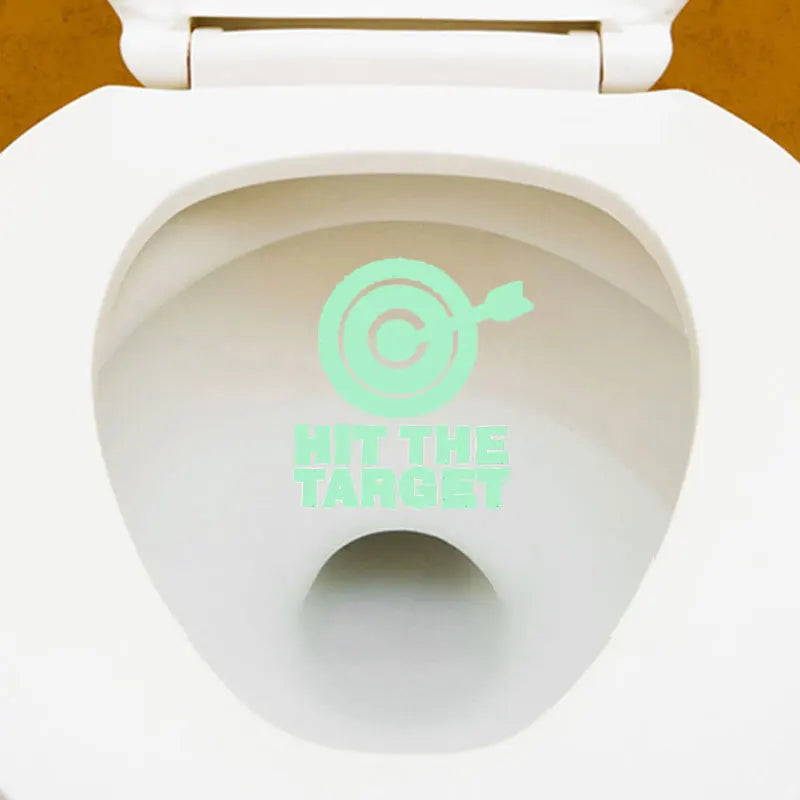 Luminous Toilet Stickers Waterproof Bathroom Sign Paster Glow In The Dark Self-adhesive Decals For Home Decoration Supplies Oasis Select