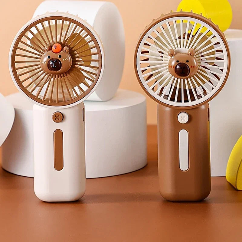 Fan USB Rechargeable Foldable Stand Mini Cooler Portable Wind Device For Outdoor Travel Desk Daily Summer Cooling Accessory Gift Oasis Select