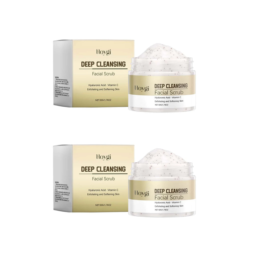 Deep Cleansing Facial Scrub Exfoliating Facial Cleansing & Pore Refining Removal Dead Skin Oil Control Smooth Hydrated Skin Oasis Select 2 x 50g Boxed