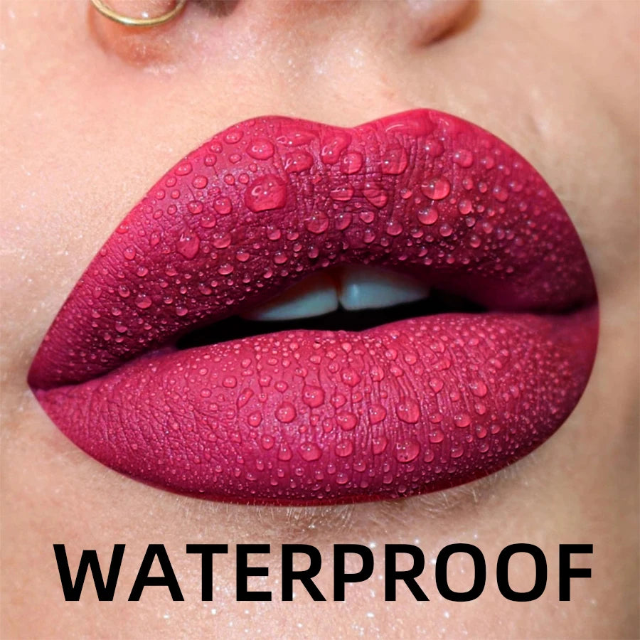 MCD 19-Shade Matte Velvet Liquid Lipstick – Waterproof Lip Glaze