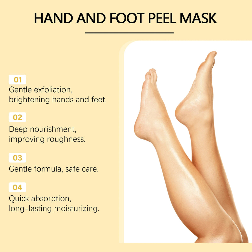 OceAura Exfoliating Hand & Foot Peel Mask – Milk & Honey Exfoliating Peel Mask Oasis Select