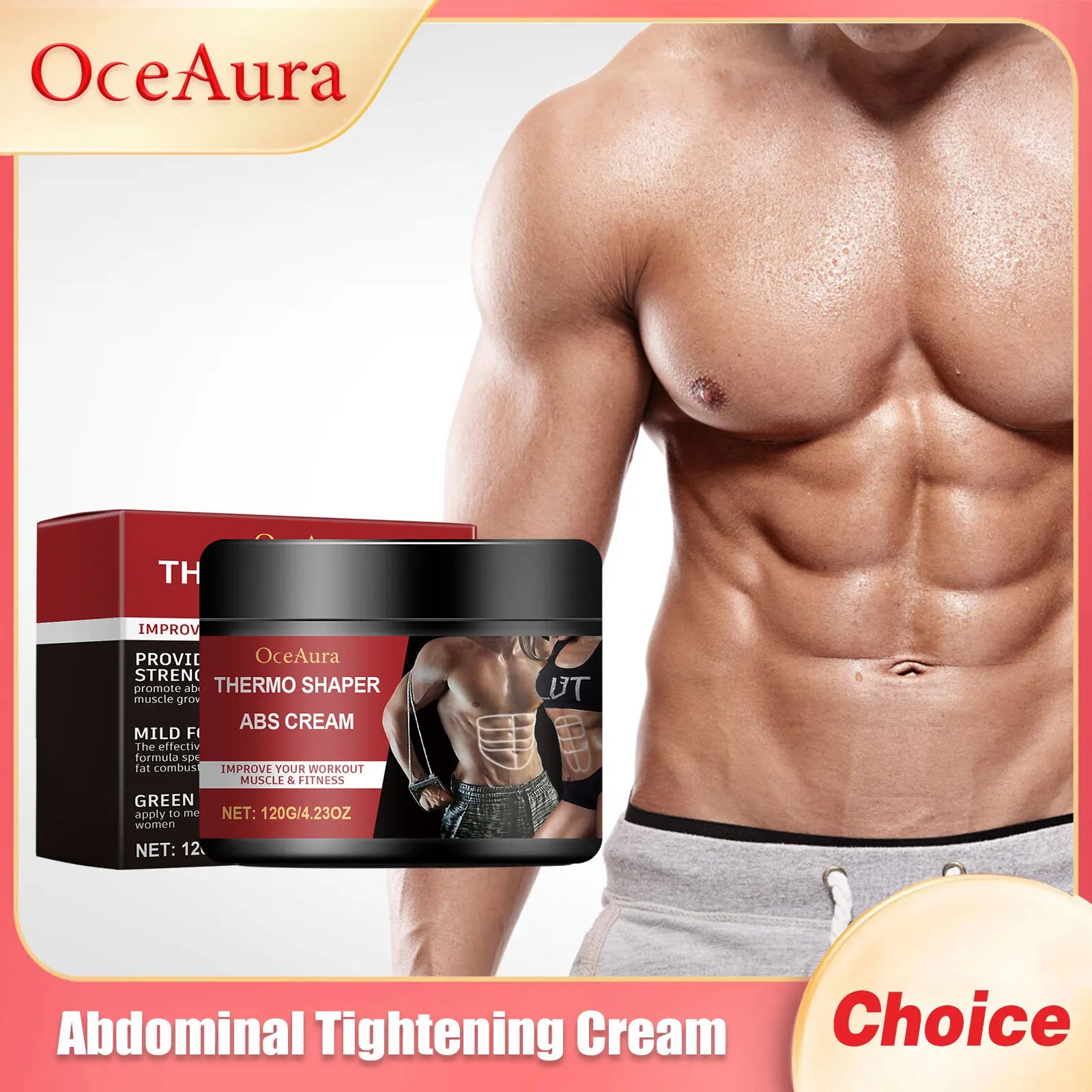 Oceaura Abdominal Tightening Cream Anti Cellulite Moisturizing Lifting Fat Burn Exercise Body Skin Shaping Belly Firming Creams Oasis Select