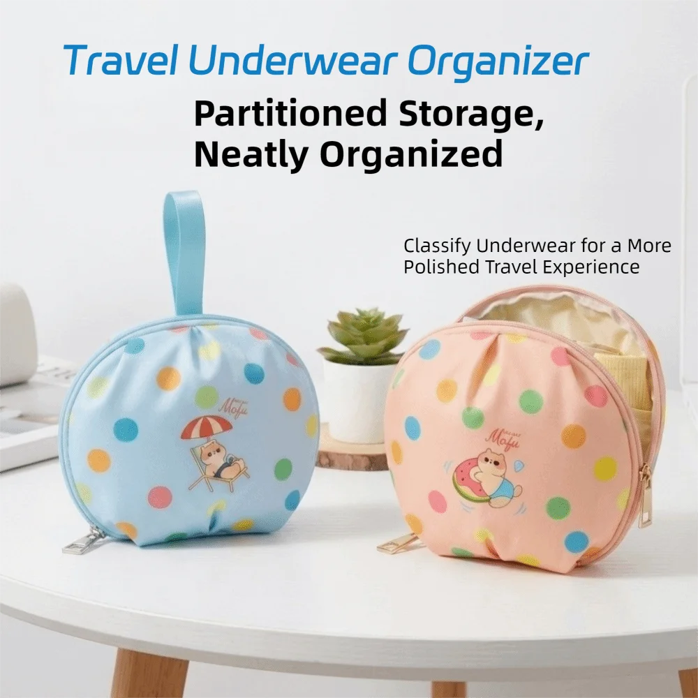 Portable Underwear Storage Bag | Large Zipper Travel Organizer